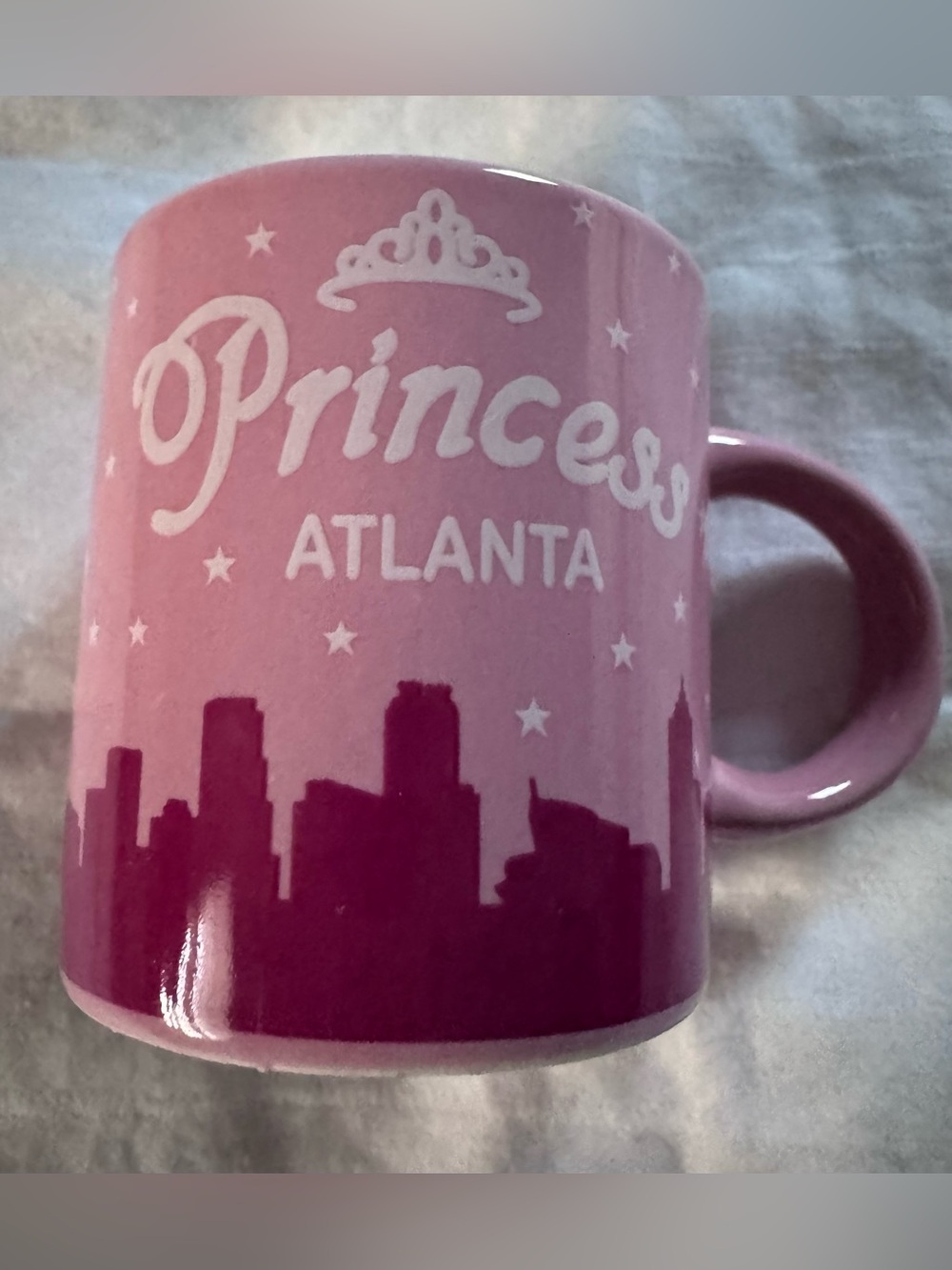 Princess Atlanta Mini Pink & Magenta Ceramic Mug
